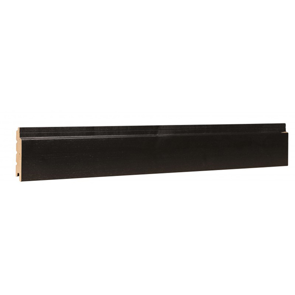 Bardage bois peint en Sapin du Nord de classe 3.1 - Extra Silverwood - Profil Line - 20,00 mm x 125,00 mm - Long. 4,15 m - Coloris Noir onyx
