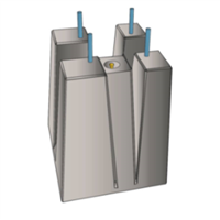 Massif de candélabre à bord droit jusqu'à 8m Øtige 20 entraxe 300
