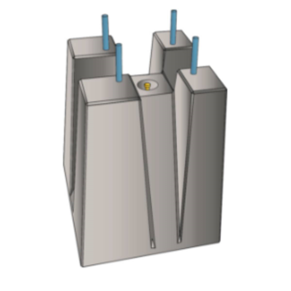 Massif de candélabre à bord droit jusqu'à 8m Øtige 20 entraxe 300