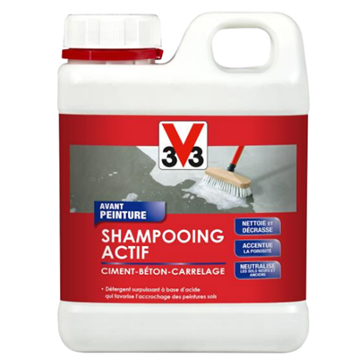 Shampooing actif avant peinture ciment béton carrelage 1 litre