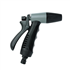 Pistolet gainé d'arrosage à jet droit réglable - Bi matière - Techn'O Fitt - Noir