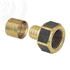 Raccord femelle écrou tournant pour tube PER - F 15 x 21 - Diamètre 12 mm - Laiton