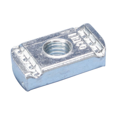 Écrou de profil sans ressort Edma pour rail Caddy Eristrut - Ø 8 mm - Électrozingué - Boîte de 100