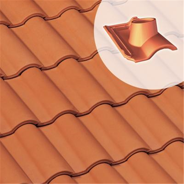 Tuile à douille Gallo Romane - diamètre 120 mm - Rouge