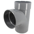 Culotte simple mâle/femelle Nicoll - Diamètre 160 mm - Degré angle 87°30 - À coller - PVC - Gris