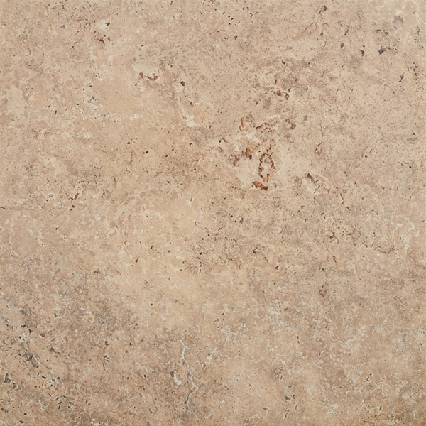 Carrelage sol intérieur effet pierre Travertin - Tiber - grès cérame rectifié - 60 x 60 cm - ép. 8 mm - Natural
