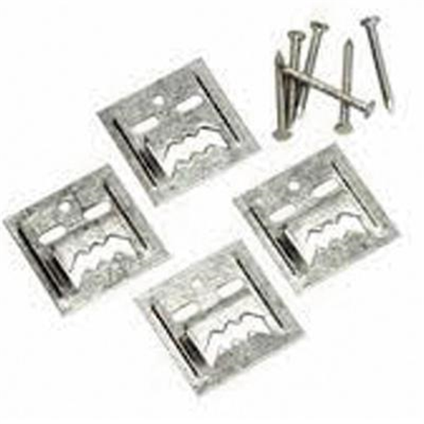 Crochet CLIP pour lambris bois 25x0.6x25 mm épaisseur 5 mm 250 pièces