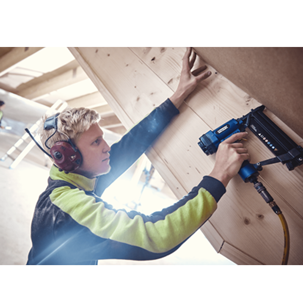 Agrafeuse cloueuse pneumatique - Pro PBS 151 Rapid - en coffret avec 200 agrafes et 200 clous