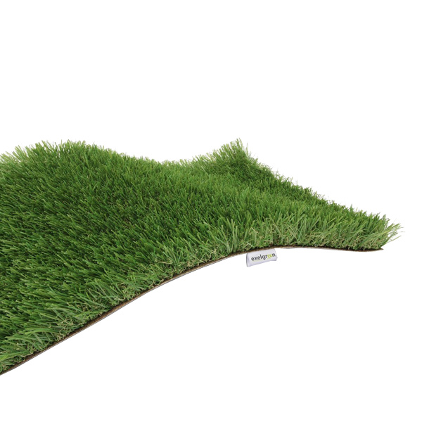 Gazon synthétique vert clair - Real C 3D Exelgreen - Garantie 10 ans - Hauteur 38,00 MM