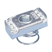 Écrou de profil avec ressort pour rail type C diamètre 6 mm électrozingué - boîte de 100