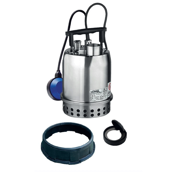 Pompe de relevage pour eaux claires - Assèchement et vidange - DR1 Multifonctions avec kit d'aspiration basse 3 mm