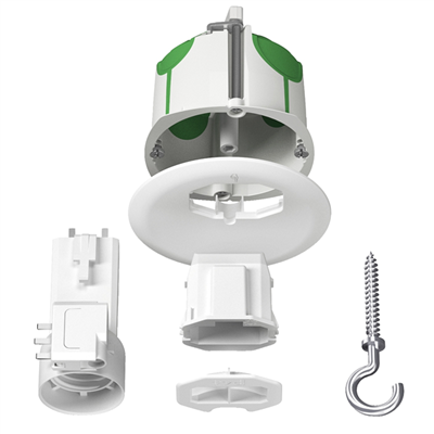 Boîte de centre DCL étanche Schneider Multifix Air avec couvercle non affleurant et douille E27 - Ø 67 x 50 mm