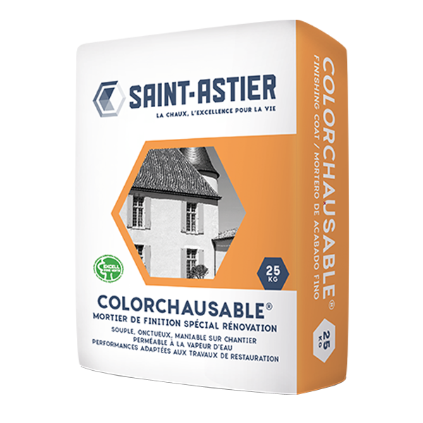 Mortier de finition spécial rénovation Colorchausable Saint-Astier - Teinte 23 - sac de 25,0 KG
