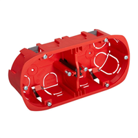 Boîte d'encastrement à 2 postes pour cloison sèche et creuse - Debflex - Diamètre 67 mm - Profondeur 40 mm