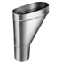Cuvette de branchement en zinc naturel VMZINC pour tuyau de descente de gouttière de 80 MM