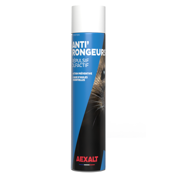 Répulsif anti-rongeurs olfactif à base d'huiles essentielles - Anti'Rongeurs Aexalt - aérosol de 405 ml