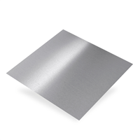 Plaque en aluminium brut lisse et brillante - 500 x 500 mm - épaisseur 0.5 mm
