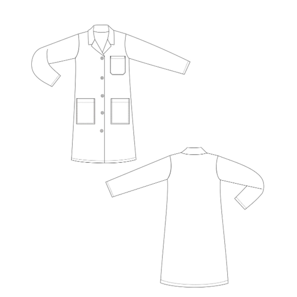 Blouse blanche pour femme 100% coton manches longues à boutons - PBV - Taille 0