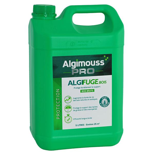 Imperméabilisant bois naturels et exotiques Algifuge bois bidon de 5 litres