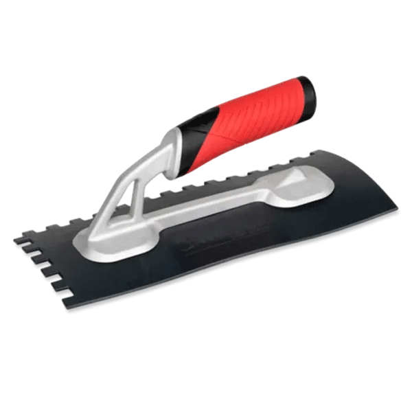 Peigne carrelage à lame polyuréthane flexible et durable et poignée Rubiflex - 10,0 mm x 12,00 mm