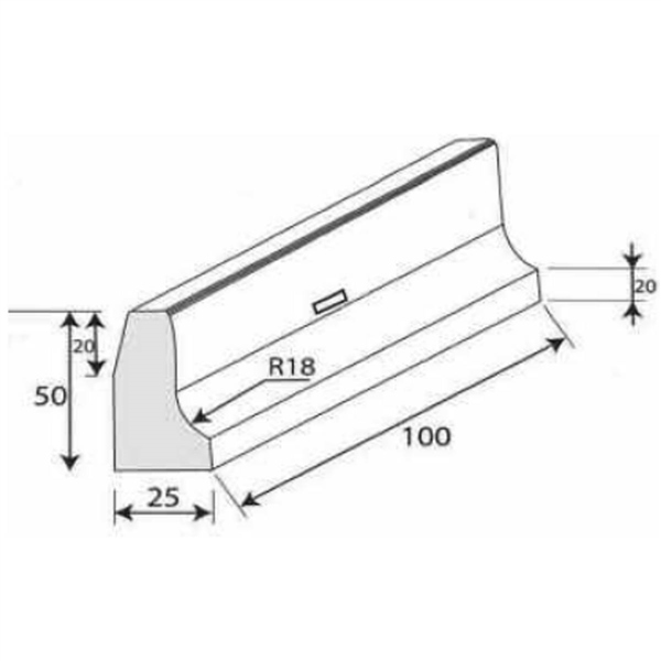 BPU CHASSE ROUE SIFFLET D GRIS 1M