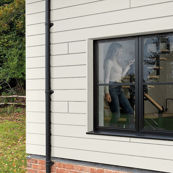 Profil d'angle intérieur pour bardage Cedral Click - aluminium laqué Blanc Everest C01 - longueur 3,00 M