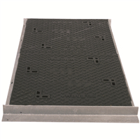 CADRE ET TAMPON FONTE TELECOM D400 K2C AVEC LOGO TELECOM