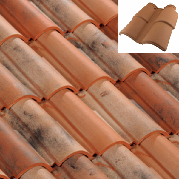 Tuile double de rive - Horizon 12 Terreal - 151HD - Vieilli Castel