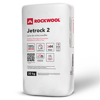 Laine de roche à souffler pour isolation des combles perdus - Jetrock 2 - Sac de 20 kg