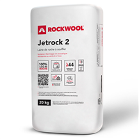 Laine de roche à souffler pour isolation des combles perdus - Jetrock 2 - Sac de 20 kg
