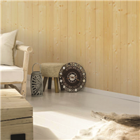 Lambris intérieur en sapin du nord non traité raboté - Profil Simple Mouchette - 10 x 90 mm - L.2,65 M