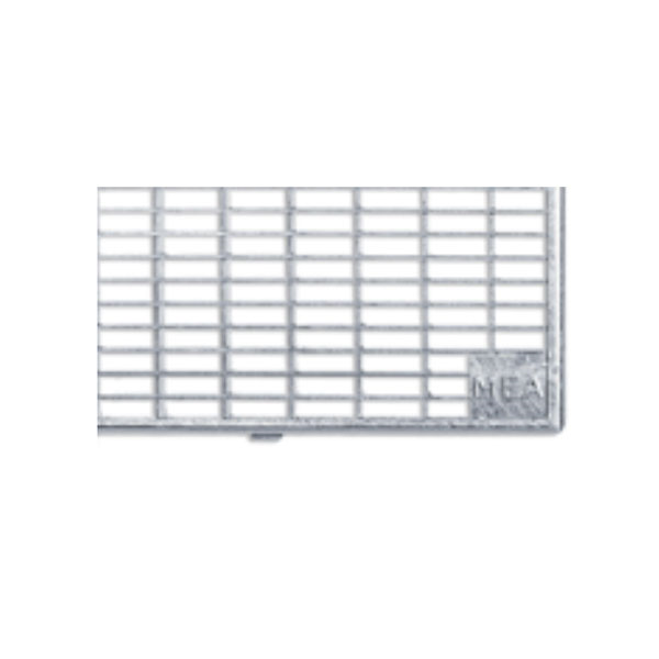 Grille caillebotis acier galvanisé M30/10 pour courette d'aération MEA