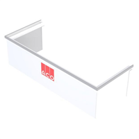 Réhausse fixe polypropylène pour cour anglaise 400 x 1000 mm - kit de montage inclu