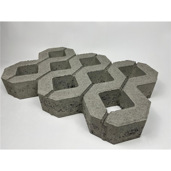 DALLE GAZON 60X40X8 GRIS /      M2