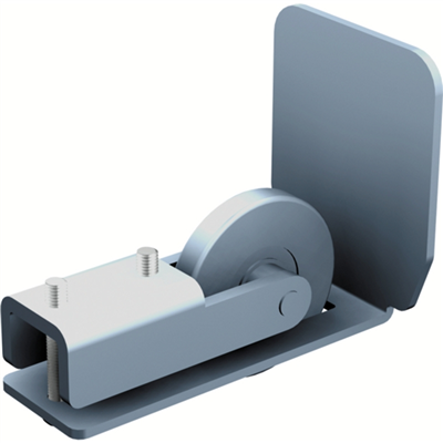 Support d'extrémité à galet pour portail autoporté - 1051G Mantion - compatible rail 9050