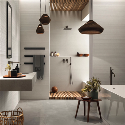 Faïence murale rectifiée mate 3D Wall Carve Field - 40,0 CM x 80,0 CM - ép. 8,50 MM - Field White