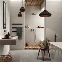 Faïence murale rectifiée mate 3D Wall Carve Field - 40,0 CM x 80,0 CM - ép. 8,50 MM - Field White