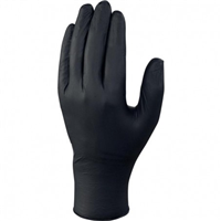 Gant à usage unique nitrile noir non poudré Taille 10 - Boîte de 100