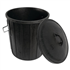 POUBELLE PRO DE CHANTIER 75 LITRES ALLEGEE CAOUTCHOUC
