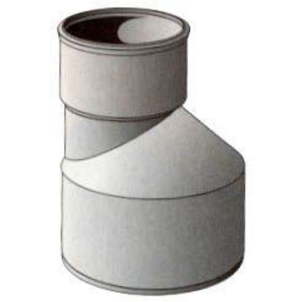 Réduction extérieure excentrée PVC pour évacuation d'eau - mâle/femelle - Ø 100/90 mm