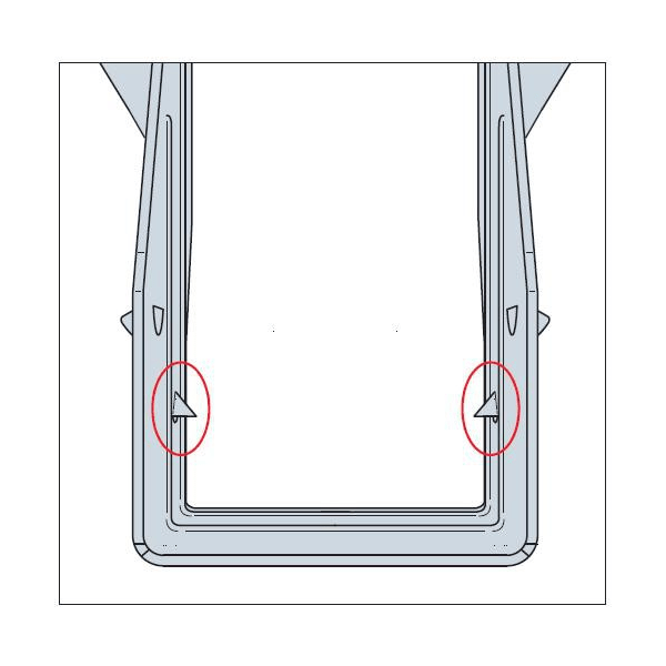 Étrier IUSE à brides latérales acier galvanisé Hauteur 299 mm Largeur 61 mm