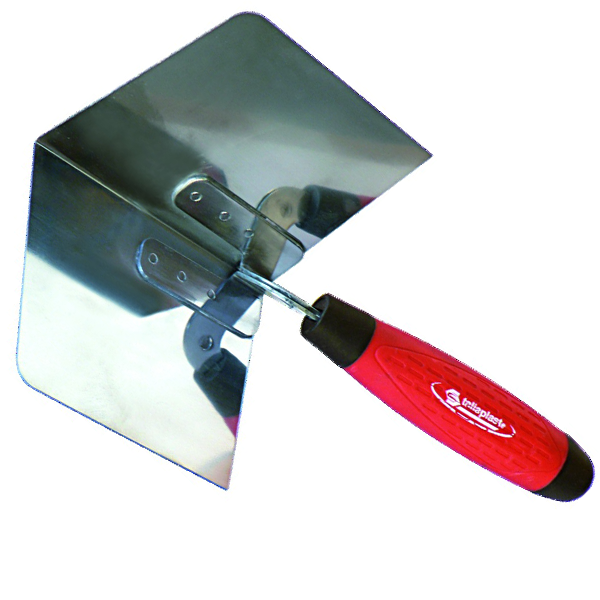 Truelle d'angle intérieur inox Taliaplast 120 x 97 x 97 mm
