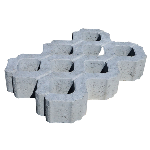 Pavé drainant parking "Dalparking" à combler en béton - 50 x 33 x 9 cm - Ventoux