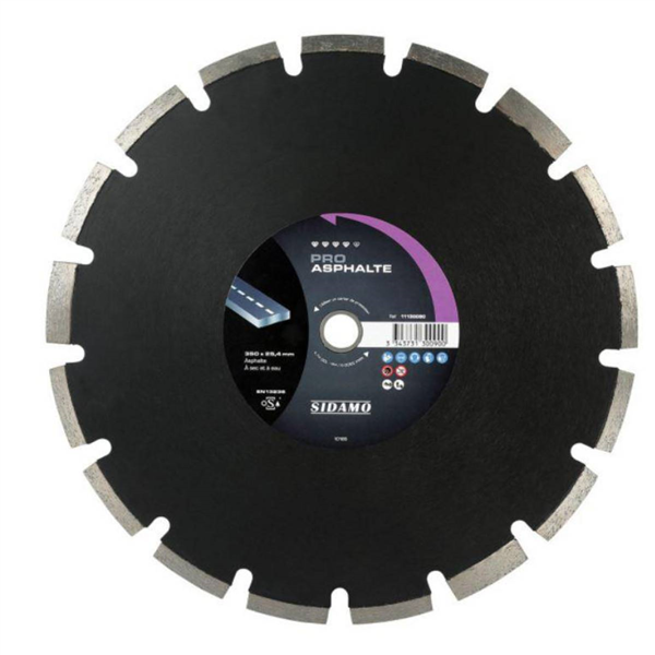 DISQUE DIAMANT PRO ASPHALTE D. 350 x 20 x h 10