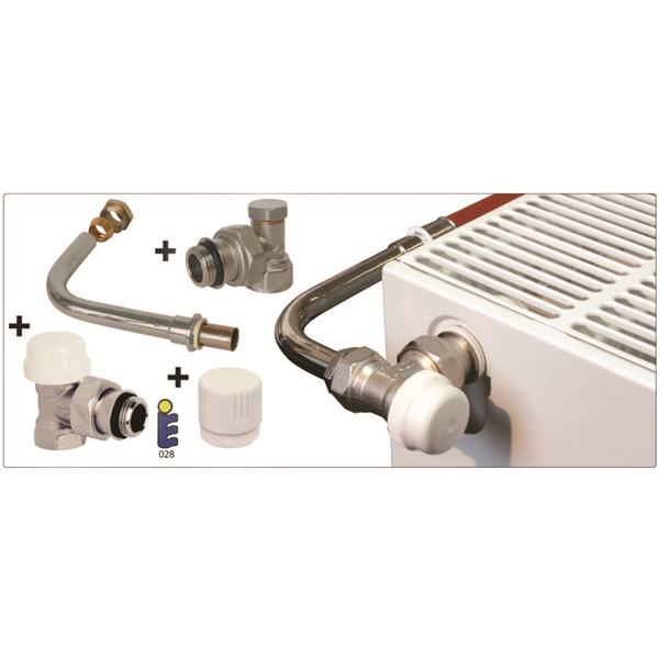 Pack cannes de radiateur thermostatisable à glissement PER 16