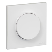 Interrupteur va-et-vient simple Schneider Odace avec plaque de finition Odace Styl - blanc - 10A 250V - lot de 5