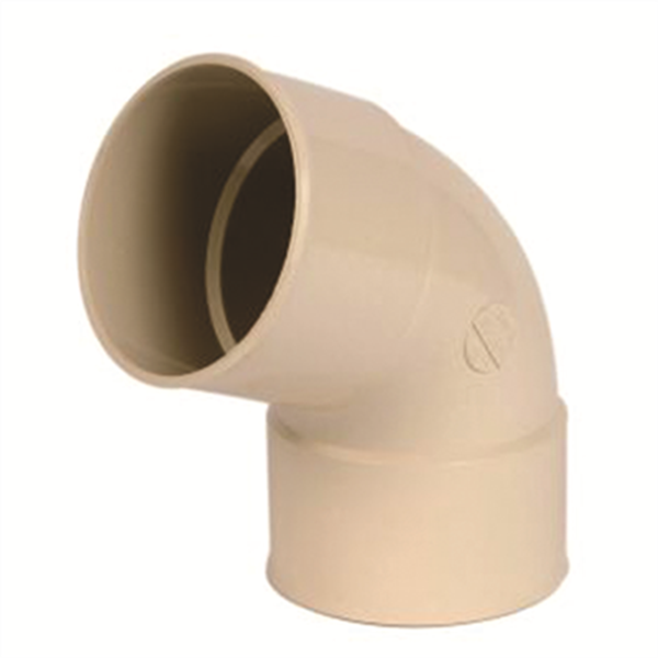 Coude femelle/femelle Nicoll pour tube de descente - Angle 67°30 - Diamètre 100 mm - Techtan Sable