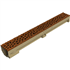 ACO SELF 100 BP HAUTEUR 95MM GRILLE VORONOÏ FONTE CORTEN B125