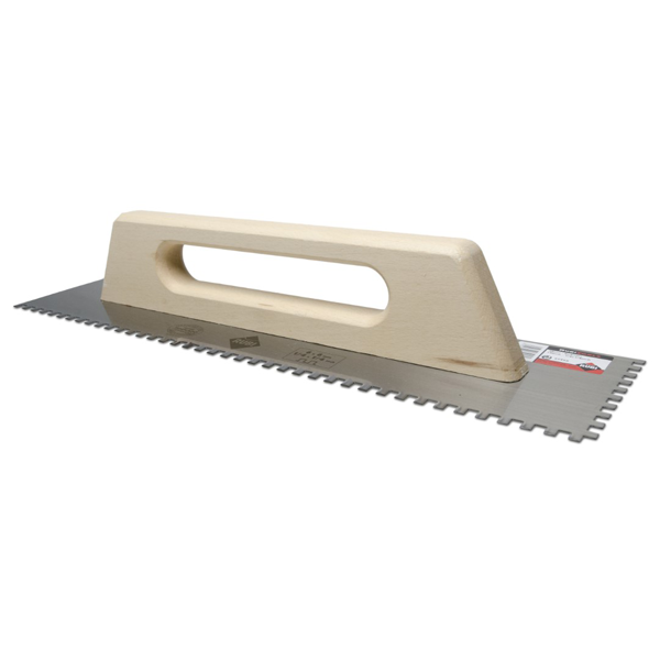 Platoir peigne colle pour carrelage grand format 65958 Rubi - Lame acier 48 cm Denture carrée 6x6 mm