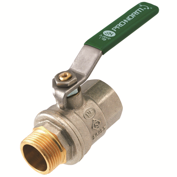 Vanne à sphère NF Mâle Femelle 3/4" Passage intégral Poignée plate